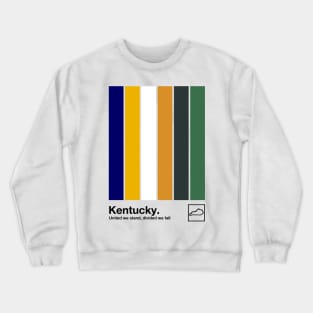 Kentucky State Flag  // Original Minimalist Artwork Poster Design Crewneck Sweatshirt